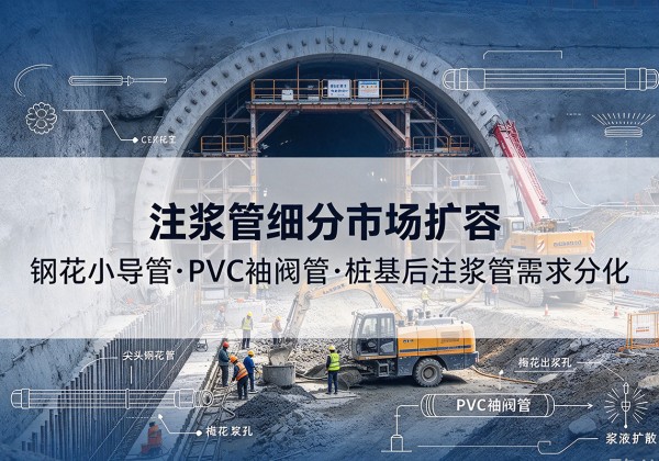 保亭注浆管细分市场扩容，隧道钢花小导管、PVC 袖阀管、桩基后注浆管需求分化